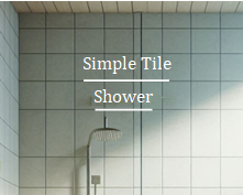 Simple Tile Shower